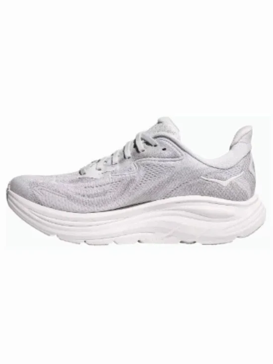 Clifton 10 Running Women's Hoka Shoes - Ash Grey/White - Picture 3 of 7
